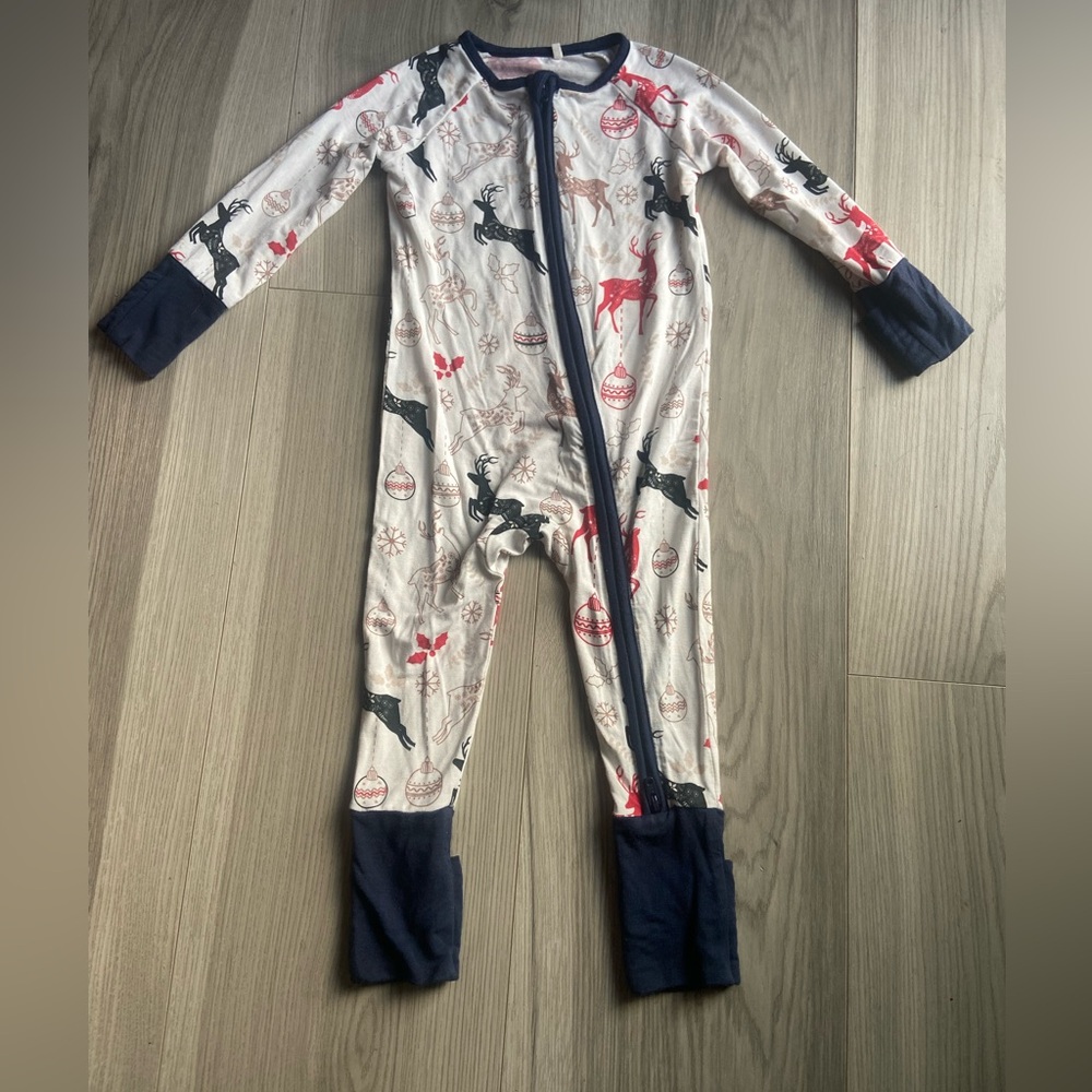 Little Sleepies Reindeer Onesie Size 3-6 Months